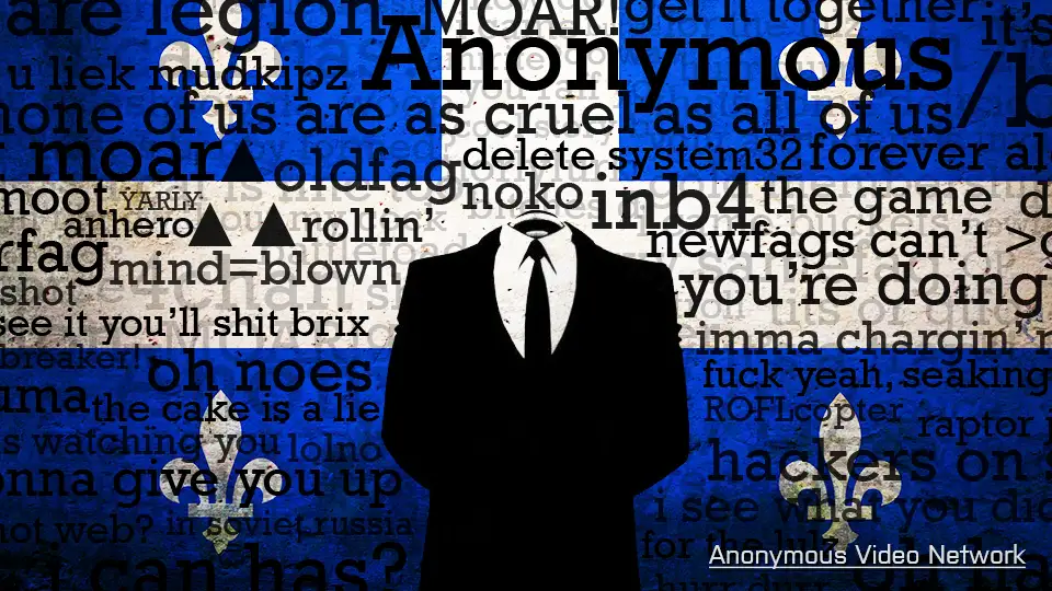 Anonymous opération Quebec.