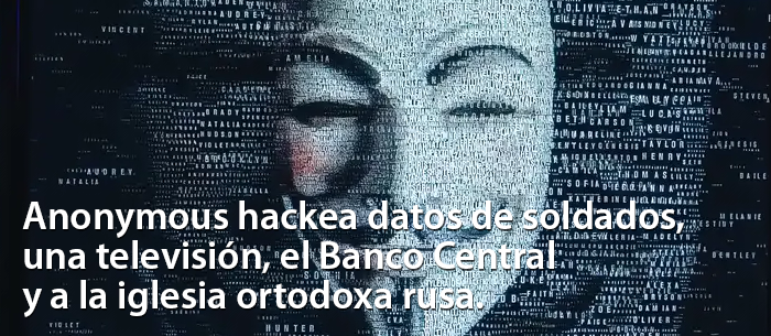 Anonymous hackea datos de soldados