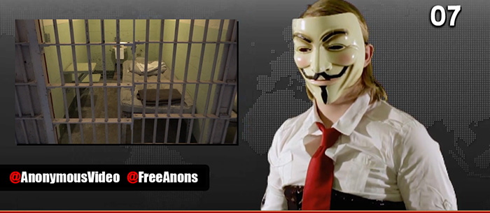 Support Anonymous by mailing the arrested