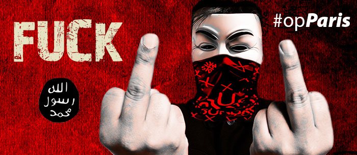 Attentati di Parigi, Anonymous dà vita a #OpParis