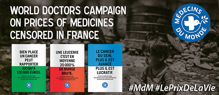 World Doctors campaign censored in France