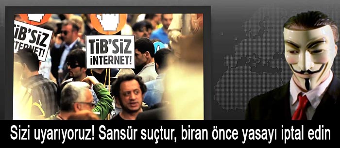 Anonymous Türkiye - Sansür suçtur