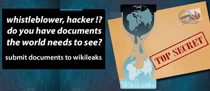 Submit documents to WikiLeaks