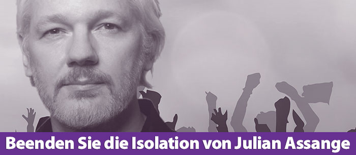 Beenden Sie die Isolation von Julian Assange
