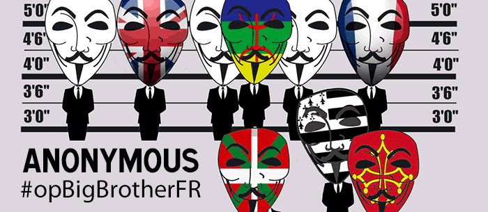 Anonymous Opération #opBigBrotherFR