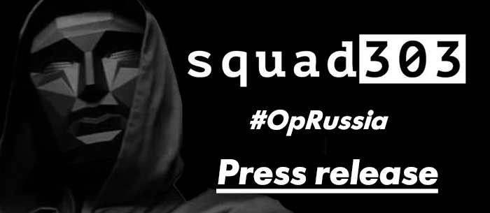 Anonymous #OpRussia - Press Release