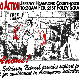 Jeremy Hammond Courthouse Support Rally @AnonymousVideo / Tardi