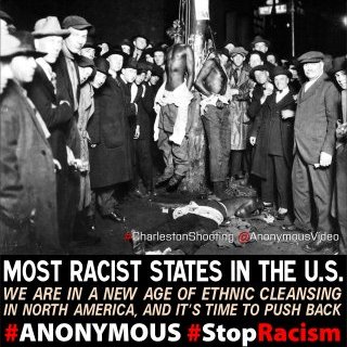 Most racist states in U.S. @AnonymousVideo